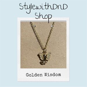 Gold elephant  Pendant Necklace